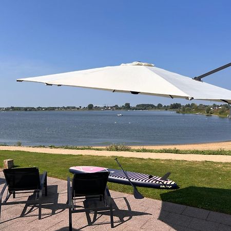 Luxe Chalet Direct Aan Het Water Met Strand Lith 외부 사진
